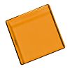 Panel Mount Indicator Lens Square Style, Amber, 29mm Long