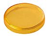 Lentille pour voyant, série A02, Jaune, Rond, diamètre 29mm