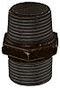 Georg Fischer Malleable Iron Fitting Hexagon Nipple, 3/8 in BSPT Male (Connection 1), 3/8 in BSPT Male (Connection 2)