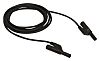 Hirschmann Test & Measurement Test lead, 16A, 1000V ac/dc, Black, 2m Lead Length