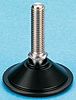 Nu-Tech Engineering M8 50mm Dia. PA Reinforced Nylon Adjustable Foot, 450kg Static Load Capacity 10° Tilt Angle