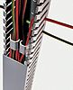 Hager Grey Slotted Panel Trunking - Open Slot, W25 mm x D25mm, L2m, uPVC