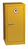 Armario para sustancias peligrosas RS PRO de Acero Amarillo de 1 puerta con cerradura, con 1 balda, 459mm x 915mm x