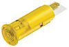 Signal Construct Yellow Indicator, 12 → 14V, 6mm Mounting Hole Size, Solder Tab Termination