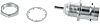 TE Connectivity 50Ω Straight Panel Mount, BNC ConnectorBulkhead Fitting, jack