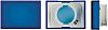 Blue Rectangular Push Button Lens for use with A16 Series LED/Incandescent Lamp Push Button Switch