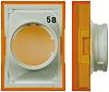 Yellow Rectangular Push Button Lens for use with A16 Series LED/Incandescent Lamp Push Button Switch