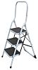 RS PRO Lépcsők 1.240m 3 Rung Gumi, acél