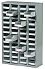 RS PRO 48 Steel Cabinet, Steel, 937mm x 586mm x 222mm, Grey