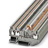 Phoenix Contact Grey PT 2.5-TWIN-MT Knife Disconnect Terminal Block, 26 → 12 AWG, 0.14 → 4mm², 400 V
