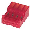 TE Connectivity 4-Way IDC Connector Socket for Cable Mount, 1-Row