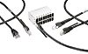 TE Connectivity Cat5e Ethernet Cable, RJ.5 to RJ45, F/UTP Shield, Black LSZH Sheath, 250mm