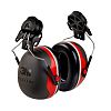 3M PELTOR X3P3 Ear Defender with Helmet Attachment, 25dB, Red