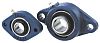 2 Hole Flanged Bearing, LFTC16, 16mm ID