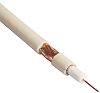 Câble coaxial RG6 RS PRO, Blanc, 100m, 100m