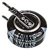 Panasonic 0.22F Supercapacitor EDLC -20 → +80% Tolerance, SD 5.5V dc, Through Hole