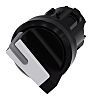 Siemens SIRIUS ACT Series 2 Position Selector Switch Head, 22mm Cutout, Black/White Handle