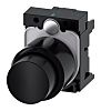 Siemens SIRIUS ACT Series Black Momentary Push Button Head, 22mm Cutout, IP66, IP67, IP69K