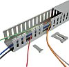 Betaduct Betaduct Metric Grey Slotted Panel Trunking - Open Slot, W40 mm x D40mm, L1m, PVC