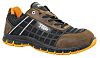 Jallatte Unisex Sicherheits-Trainingsschuhe Schwarz/Braun, mit Zehen-Schutzkappe EN 20345 S3, Größe 41 / UK 7