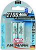 Batteries AA rechargeables 2.1Ah Ansmann, NiMH, 1.2V