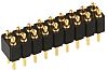 Preci-Dip, 8 Way, 2 Row, Straight Spring Loaded Connector