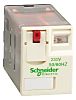 Schneider Electric リレー 230V ac, 4c接点 プラグイン タイプ