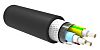 TE Connectivity 3 Core Power Cable, 1.5 mm², 50m, Black Low Smoke Zero Halogen (LSZH) Sheath, 600 V