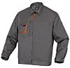 Delta Plus Grey/Orange, Abrasion Resistant Work Jacket, M