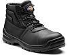 Dickies Redland II Black Steel Toe Capped Safety Boots, UK 9, EU 43