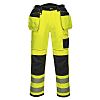 RS PRO Yellow Abrasion Resistant Hi Vis Work Trousers, M Waist Size