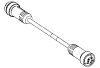Molex Straight Female 4 way 7/8 in Circular to Straight Male 4 way 7/8 in Circular Sensor Actuator Cable, 8m