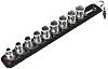 Wera Steckschlüsselsatz , 10-teilig, 3/8 Zoll, Vierkant, 8 mm, 10 mm, 12 mm, 13 mm, 15 mm, 16 mm, 17 mm, 18 mm, 19 mm,