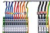 HellermannTyton WIC0 Snap On Cable Marker, Pre-printed "0 → 9" ,assorted colours ,0.8 → 2.2 Dia. Range