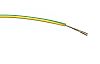 RS PRO Green/Yellow 0.2 mm² Hook Up Wire, 24 AWG, 7/0.2 mm, 100m, PVC Insulation