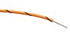 RS PRO Black/Orange 0.2 mm² Hook Up Wire, 24 AWG, 7/0.2 mm, 100m, PVC Insulation