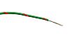 RS PRO Green/Red 0.5 mm² Hook Up Wire, 20 AWG, 16/0.2 mm, 100m, PVC Insulation