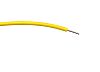 RS PRO Yellow 0.26 mm² Hook Up Wire, 23 AWG, 1/0.6 mm, 100m, PVC Insulation