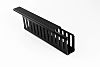 Beta Duct 876 Black Slotted Panel Trunking - Open Slot, W25 mm x D50mm, L1m, PVC