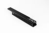 Beta Duct 888 Black Slotted Panel Trunking - Open Slot, W50 mm x D50mm, L1m, PVC