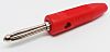 RS PRO Red Male Banana Connectors - Screw Termination, 50V, 16A