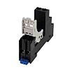 SJ Relay Socket for use with RJ2 2 Pin, DIN Rail
