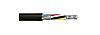 RS PRO Multicore Industrial Cable, 6 Cores, 0.5 mm², DEF STAN, Unscreened, 100m, Black PVC Sheath