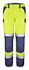 Pantalon haute visibilité Cepovett Safety 9B72 8496, taille 2XL, Jaune-bleu marine fluorescent, Mixte, Ignifuge