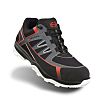 RUN-R 100 Unisex Black, Grey, Red  Toe Capped Safety Trainers, UK 7, EU 41