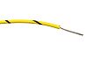 RS PRO Black/Yellow 0.5 mm² Hook Up Wire, 16/0.2 mm, 100m, PVC Insulation