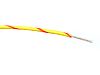 RS PRO Red/Yellow 0.5mm² Hook Up Wire, 16/0.2 mm, 100m, PVC Insulation