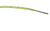 RS PRO Green, Yellow 1 mm² Hook Up Wire, 32/0.2 mm, 100m, PVC Insulation