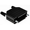 RS PRO D-Sub バックシェエル 15 極 A コネクタシェルD-Sub, 黒