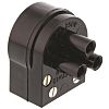 Bulgin Power Connector Cable Mount, Screw Down Termination, 3A, 250 V ac